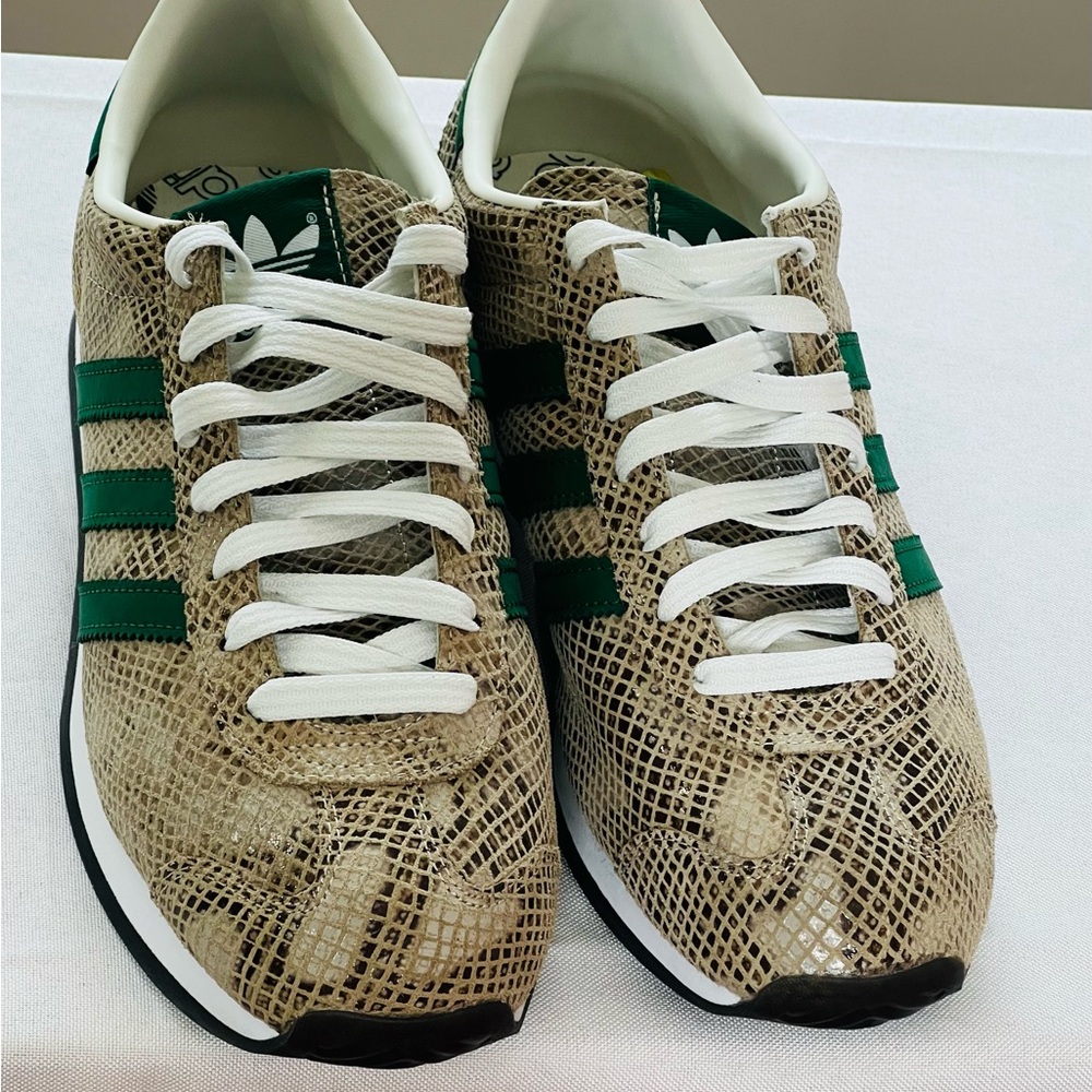 Adidas Country Japan Alumina Dk Green Cloud White Sneaker Men’s SZ 11 - Picture 2 of 15